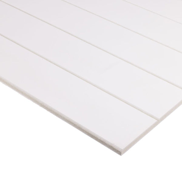 9mm White grooved MDF panelling