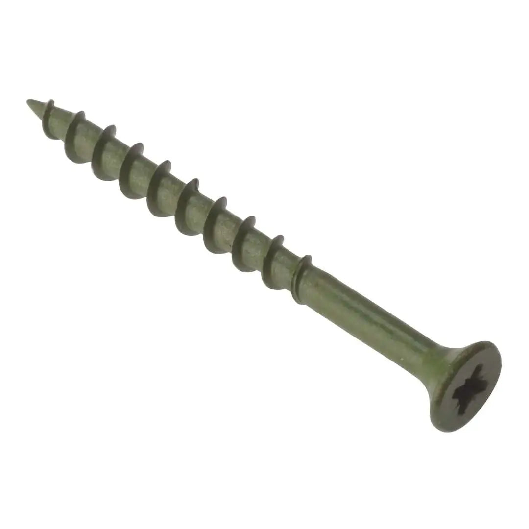 Advanced timber screws with corrosion-resistant green Ruspert coating