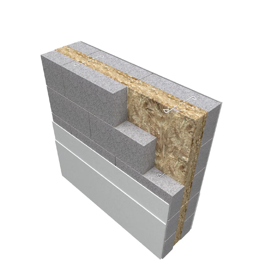 100mm Knauf Dritherm 32 Mineral Wool Cavity Wall Insulation - 3.28m² (6 Slabs/Pack)
