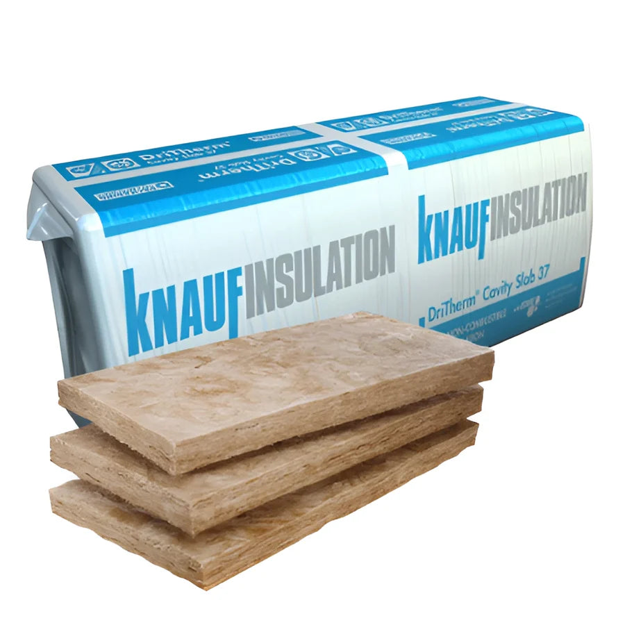 50mm Knauf Dritherm 37 Mineral Wool Cavity Wall Insulation - 6.55m² (12 Slabs/Pack)