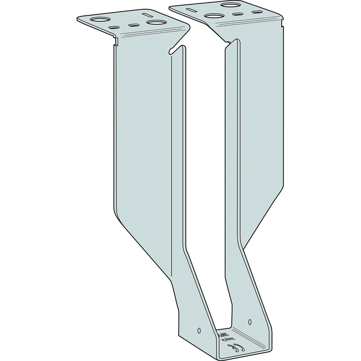 Timber to masonry joist hanger drawing