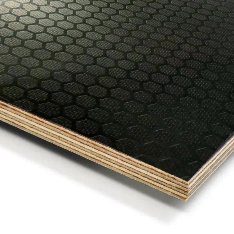 STREply hexagon pattern plywood with anti-slip surface