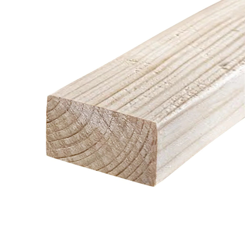 2x2 Treated Timber C16 Kiln Dried Regularised 47x50mm - 4.8m