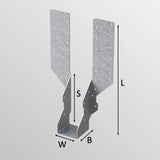 Timber to Timber Joist Hanger 47mm x 122mm