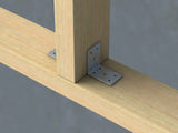 Timber to Timber Angle Plate 40mm x 40mm x 40mm