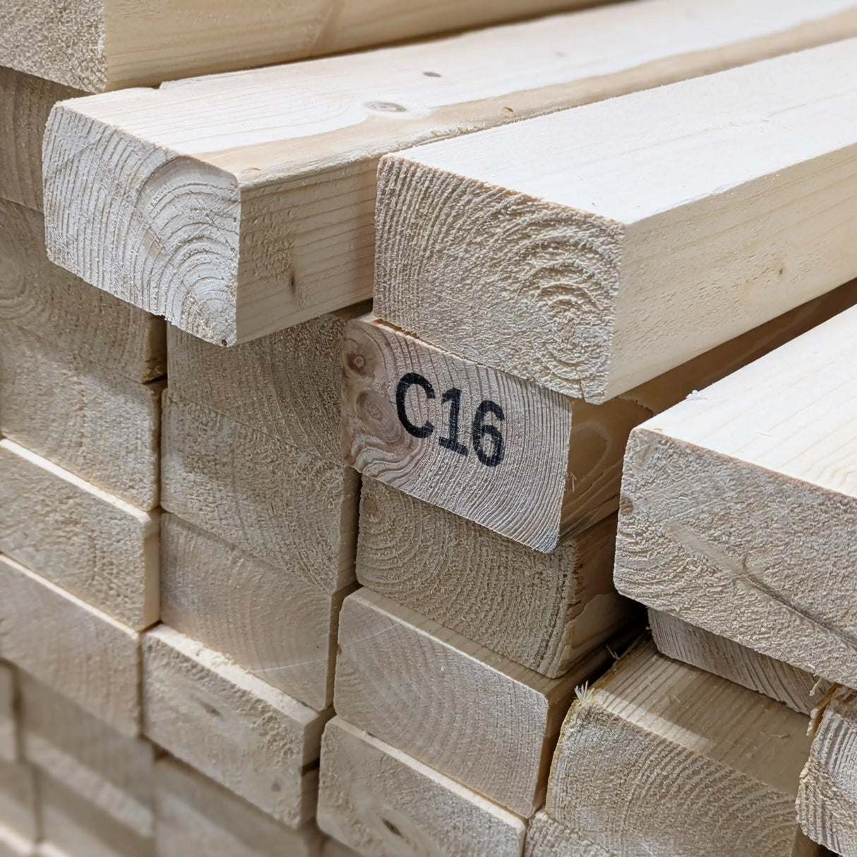 Studwork timber ideal for constructing internal partition walls 