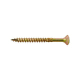 Spectre wood screws with countersunk head and Pozi drive, zinc yellow with anti-split threads