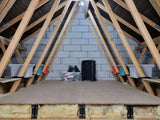 Loft Leg raised floor support for loft insulation