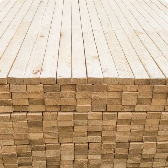 Treated buttons great choice for roofing laths, wall cladding frames, and exterior fencing projects